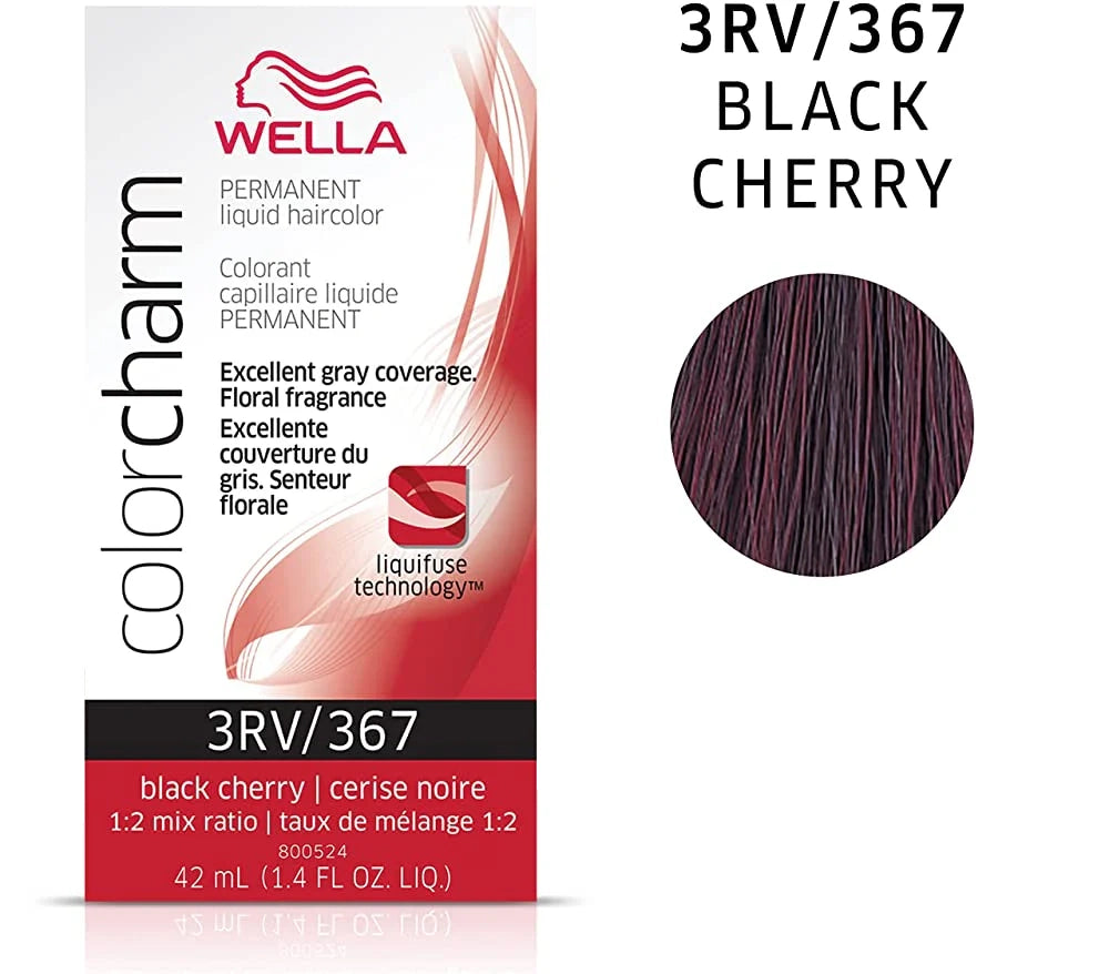 WELLA Color Charm Permanent Liquid Hair Color, Red, 1.4oz